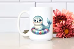 Cute Baby Harp Seal Clipart Product Image 2