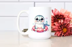 Cute Baby Harp Seal Clipart Product Image 2