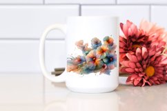 Abstract Pastel Nasturtium Clipart Product Image 2