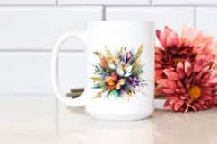 Colorfull Bouquet Watercolor Abstract | Sublimation | Product Image 2