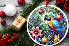 Round Christmas Ornament Sublimation|Clipart Product Image 1