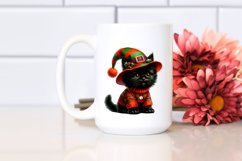 Vibrant Baby Black Cat Pumpin Clipart Product Image 2