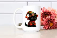 Vibrant Baby Black Cat Pumpin Clipart Product Image 2