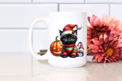 Vibrant Baby Black Cat Pumpin Clipart Product Image 2