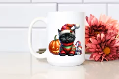 Vibrant Baby Black Cat Pumpin Clipart Product Image 2