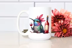 Hummingbird Holding Bottle of Wine Product Image 2