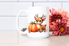 Cute Elk with Pumpkins | Sublimation | Clipart Product Image 2