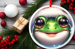 Shiny Christmas Face Round Frog Product Image 2