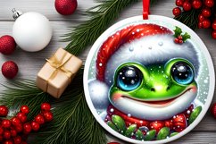 Shiny Christmas Face Round Frog Product Image 2