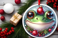 Shiny Christmas Face Round Frog Product Image 2