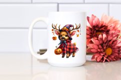 Cute Elk Dressed for Halloween | Sublimation Clipart Product Image 2