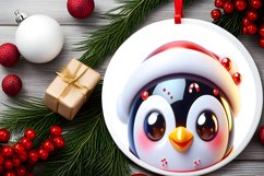 Shiny Christmas Face Round Penguin Product Image 2