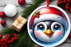 Shiny Christmas Face Round Penguin Product Image 2