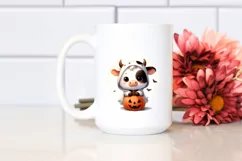 Cute Baby Cow Halloween PNG Product Image 2