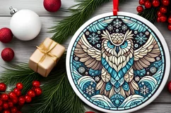 Round Christmas Ornament Sublimation|Clipart Product Image 1