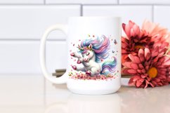 tumbling Baby Unicorn with Spring Petals Product Image 2