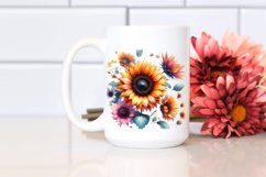 Watercolor Sunflower Glossy Petals Product Image 2