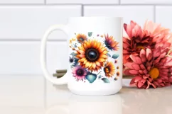 Watercolor Sunflower Glossy Petals Product Image 2