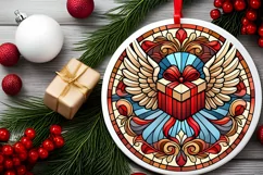 Round Christmas Ornament Sublimation|Clipart Product Image 1