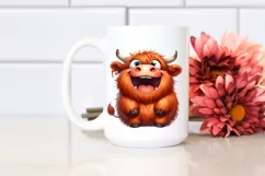 Funny Expressive Cow with Big Eyes PNG Product Image 2