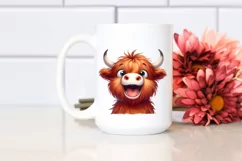 Funny Expressive Cow with Big Eyes PNG Product Image 2
