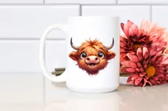 Expressive Highland Cow, Transparent PNG Product Image 2