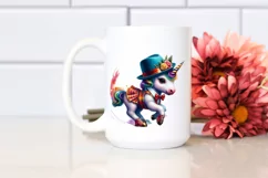 colorful Baby Unicorn in West Coast Swing Dancer's Attire Product Image 2