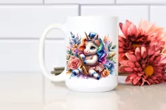colorful Baby Unicorn in West Coast Swing Dancer's Attire Product Image 2