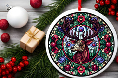 Round Christmass Ornament PNG Product Image 2