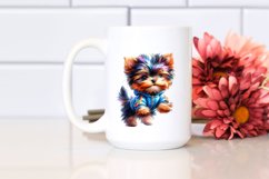 Expressive Yorkshire Terrier Jumping PNG Product Image 2