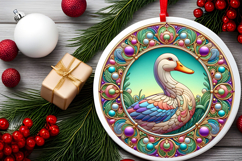 Round Christmass Ornament PNG Product Image 2