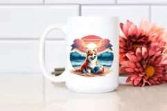Colorful Pembroke Welsh Corgi Sitting Clipart Product Image 2