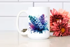 Watercolor Hyacinth Clipart | Sublimation Product Image 2