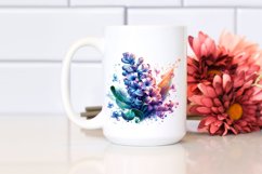 Watercolor Shiny Hyacinth Clipart | Sublimation Product Image 2