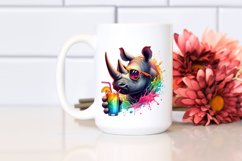 Quirky Animals Drinking Clipart Product Image 2