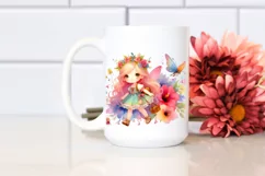 Colorful Fairy Whimsical Sublimation Clipart Product Image 2