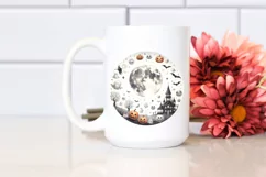 Watercolor Simple Halloween Scene | Sublimation | PNG Product Image 2