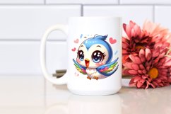 Colorful Cartoon Baby Swallow | Sublimation | Clipart Product Image 2