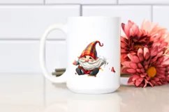 Colorful Whimsical Gnome Tumbling in Autumn Product Image 2