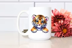 Colorful Baby Tiger | Sublimation | Clipart Product Image 2