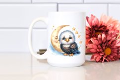 Colorful Watercolor Cute Bald Eagle Clipart Product Image 2