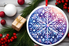 Round Christmass Ornament PNG Product Image 2