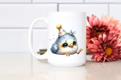 Baby Bird with Party Hat PNG Product Image 2