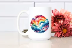 Colorful Rainbow Abstract Watercolor Clipart Product Image 2
