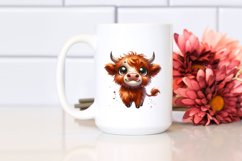 Expressive Highland Cow, PNG Product Image 2