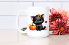 Simple Baby Black Cat Sublimation Clipart Product Image 2