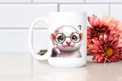 Funny Baby Ferret Lamb es | Sublimation | Clipart Product Image 2