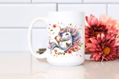 Tumbling Baby Unicorn Wind | Clipart Product Image 2