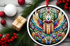 Round Christmas Ornament Sublimation|Clipart Product Image 1