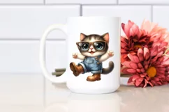 Baby Cat Big Eyes Sunglasses Clipart Product Image 2